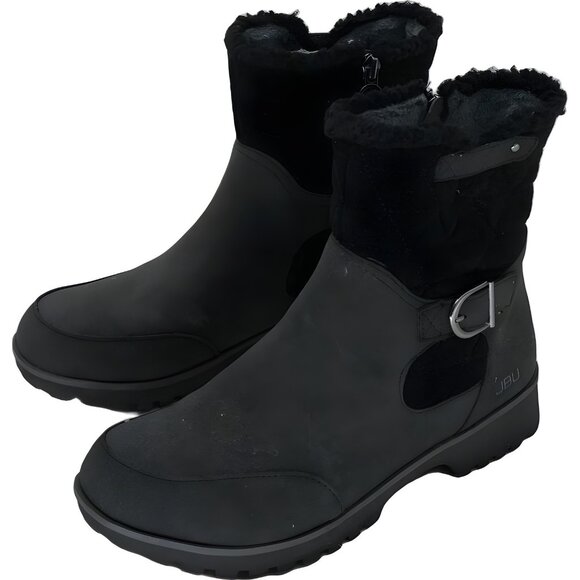 JBU Glasgow Water-Resistant Nubuck Ankle Boots Black Women's US 7M - Picture 2 of 6